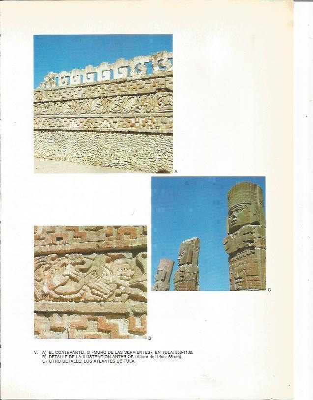 LAMINA 27340: Muro de las serpientes o Coatepantli en Tula, Mexico