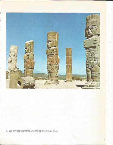 LAMINA 27339: Grandes guerreros atlantes de Tula, Mexico