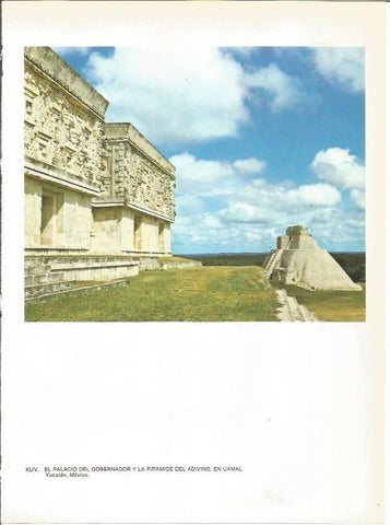 LAMINA 27379: Piramide del Adivino de Uxmal, Mexico