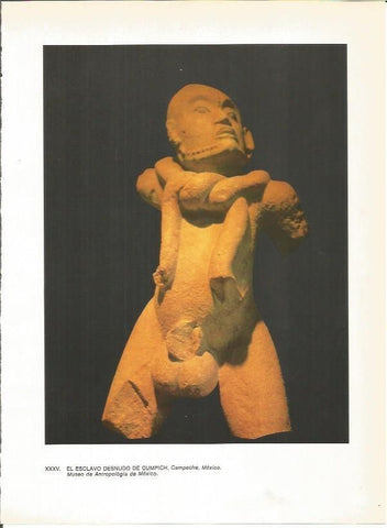 LAMINA 27370: Esclavo desnudo de Cumpich, Mexico