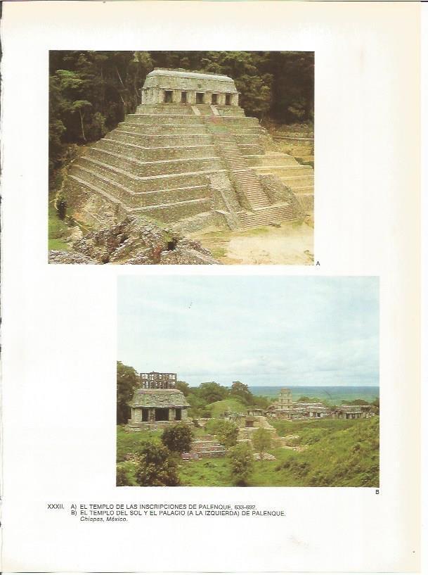 LAMINA 27367: Templo de las Inscripciones y Templo del Sol de Palenque, Mexico