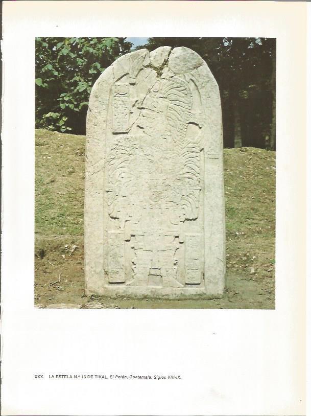 LAMINA 27365: Estela numero 16 de Tikal, Guatemala