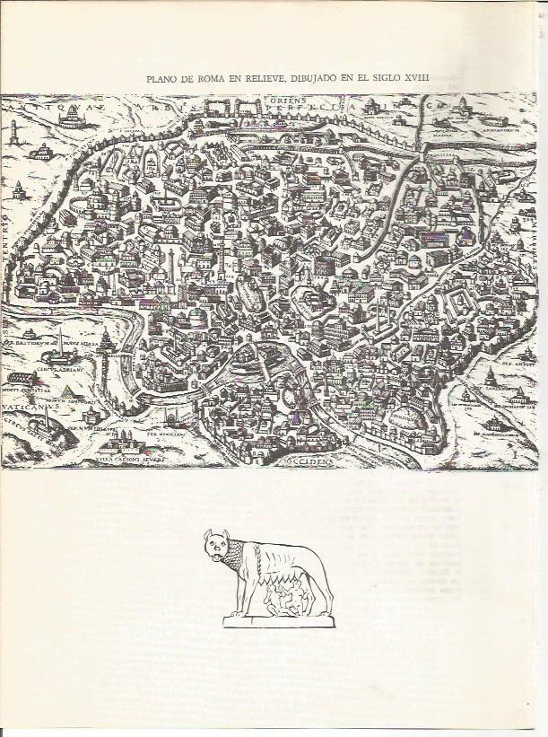 LAMINA 27448: Plano de Roma del siglo XVIII