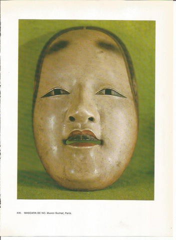 LAMINA 27527: Mascara de No del Museo Guimet de Paris
