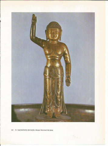 LAMINA 27518: Estatua del nacimiento de Buda