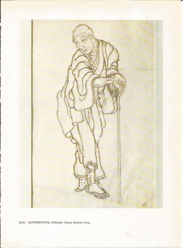 LAMINA 27555: Autorretrato de Hokusai