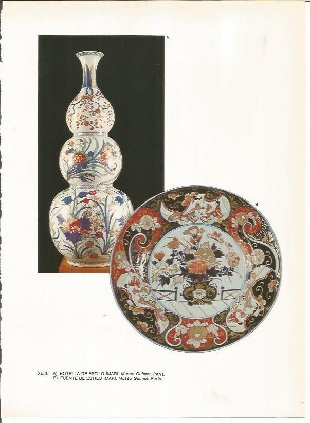 LAMINA 27549: Botella y fuente estilo Imari