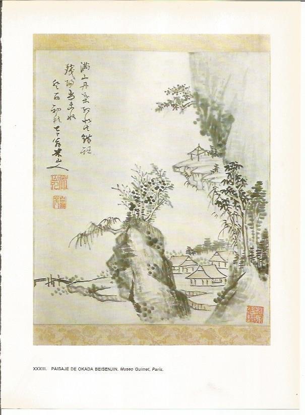 LAMINA 27539: Paisaje de Okada Beisenjin