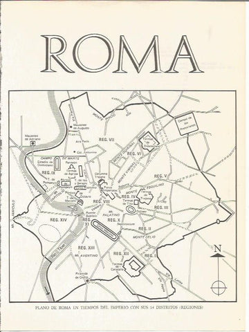 LAMINA 27449: Plano de Roma en tiempos del Imperio
