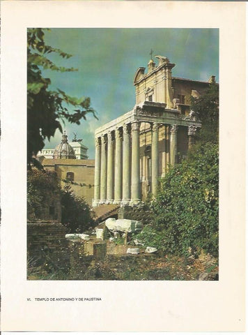LAMINA 27455: Templo de Antonino y de Faustina, Roma