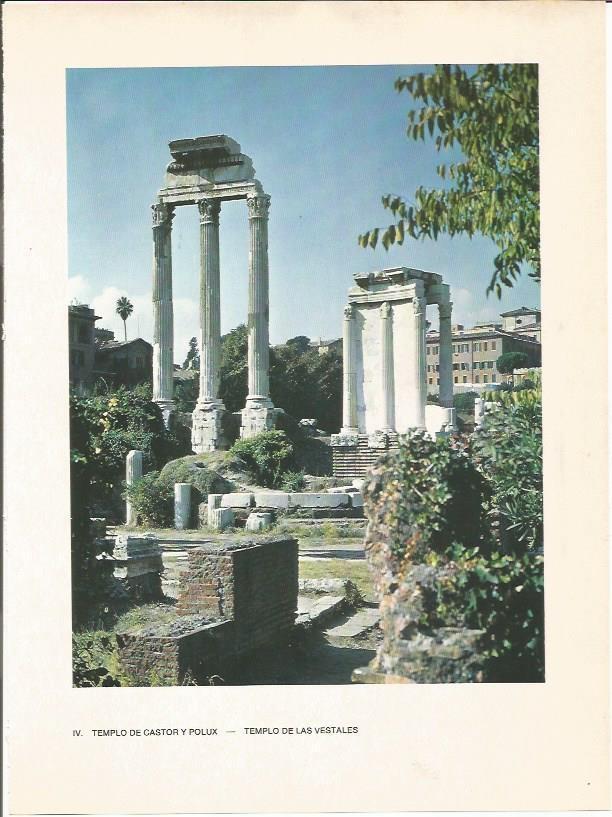 LAMINA 27453: Templo de Castor y Polux, Roma