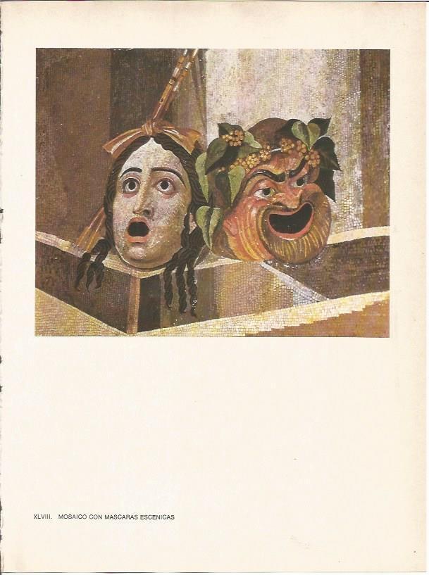 LAMINA 27497: Mosaico romano con mascaras de teatro
