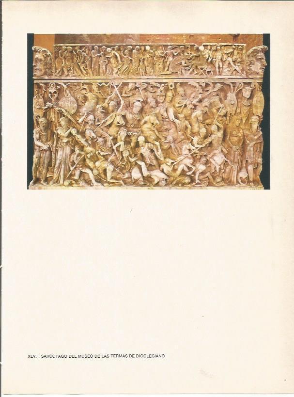LAMINA 27494: Sarcofago del museo de las Termas de Diocleciano