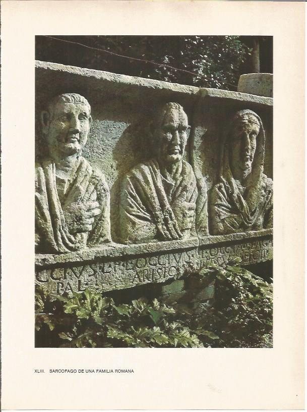 LAMINA 27492: Sarcofago de una familia romana