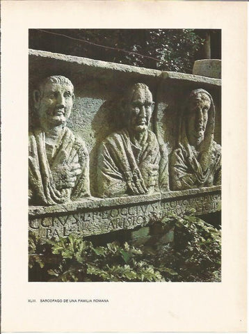 LAMINA 27492: Sarcofago de una familia romana