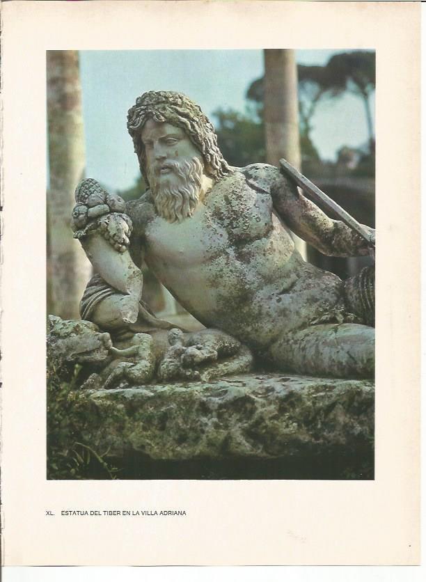 LAMINA 27489: Estatua del Tiber en Villa Adriana, Roma