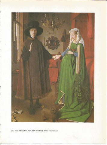 LAMINA 27789: Los Arnolfini, por Jean Van Eyck