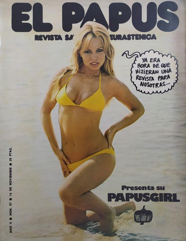 Revista: EL PAPUS, Año II, Numero 57: Presenta el papusgirl (16 noviembre 1975)