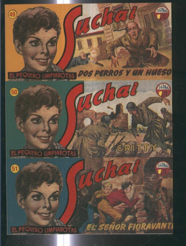 Facsimil: Suchai 3 en 1 numero 049/051: El señor Fioravanti-Dos perros y un hueso-Gritty