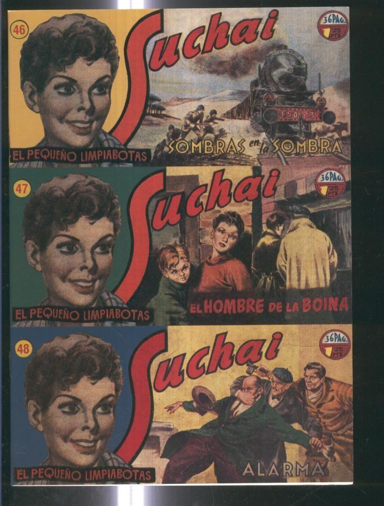 Facsimil: Suchai 3 en 1 numero 046/048: Sombras en la sombra-Alarma-El hombre de la boina