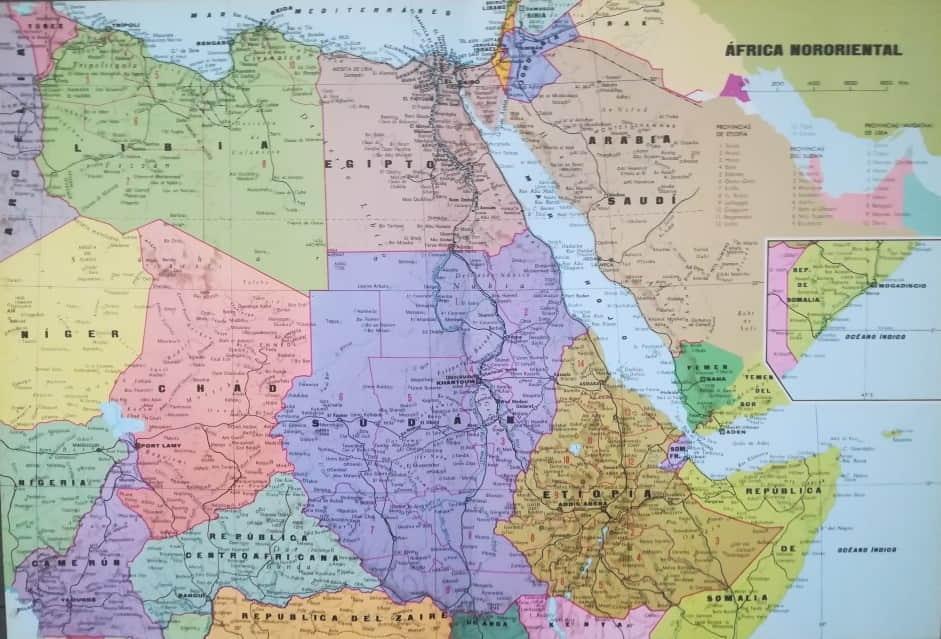 LAMINA V01706: Mapa de Africa nororiental