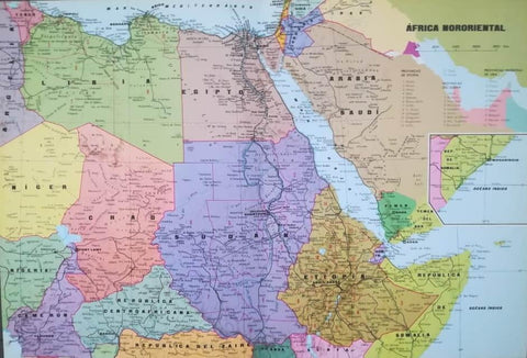 LAMINA V01706: Mapa de Africa nororiental