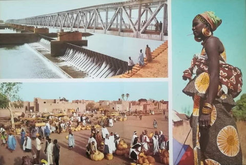 LAMINA V01681: Presa de Sansanding en el rio Niger y vistas Gambia
