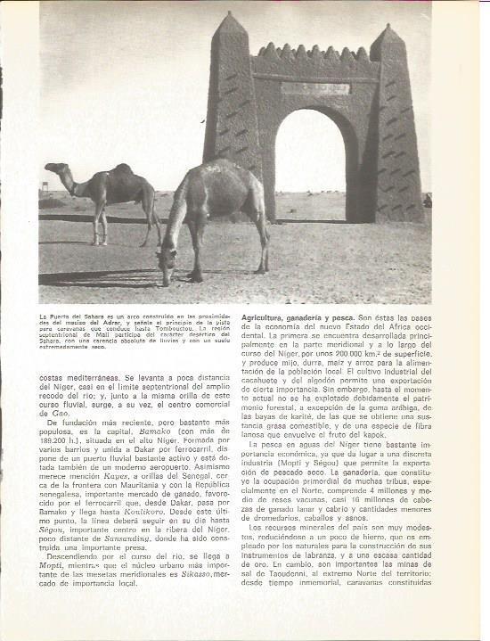 LAMINA V01688: La Puerta del Sahara, Mali