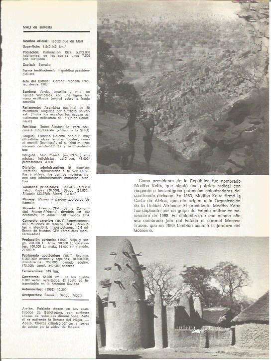 LAMINA V01689: Vistas poblados en Mali