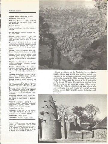 LAMINA V01689: Vistas poblados en Mali