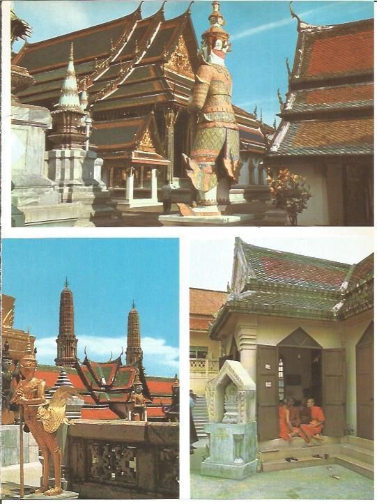 LAMINA V01752: Vistas varias templos en Thailandia