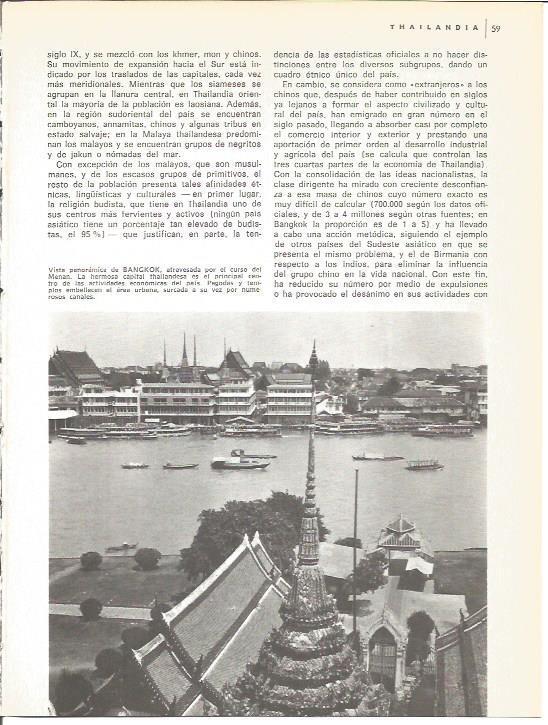 LAMINA V01753: Vista panoramica de Bangkok