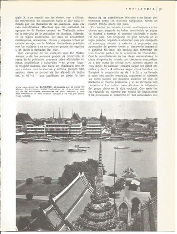 LAMINA V01753: Vista panoramica de Bangkok