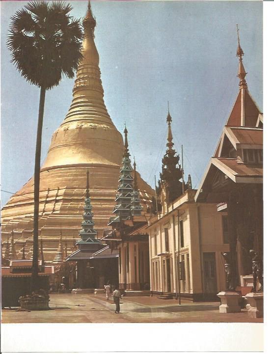 LAMINA V01759: Pagoda del Ordo en Rangun, Birmania