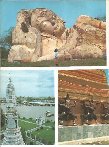 LAMINA V01751: Buda durmiente en Templo Ayutthaya