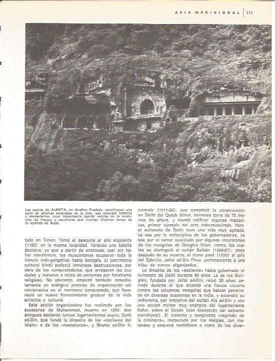 LAMINA V01763: Cuevas de Ajanta en Andhra Pradesh