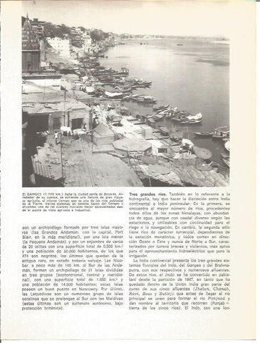 LAMINA V01762: Orilla del rio Ganges en Benares