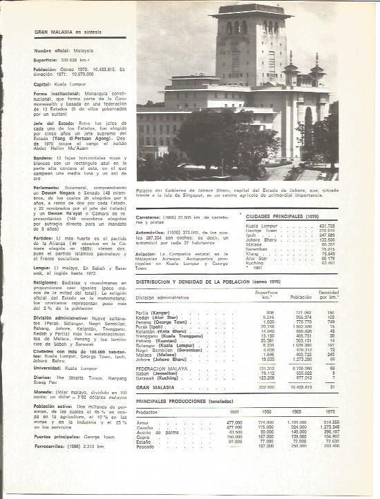 LAMINA V01735: Palacio del Gobierno de Johore Bharu, Malasia
