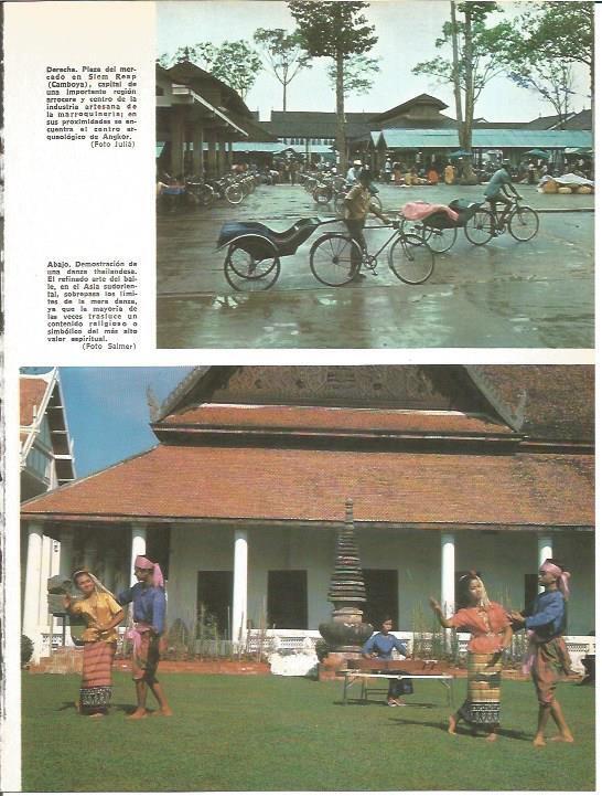 LAMINA V01745: Plaza del mercado en Siem Reap, Camboya