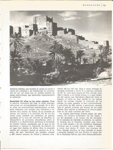 LAMINA V01584: Ksar o fortaleza en adobe cerca del Atlas