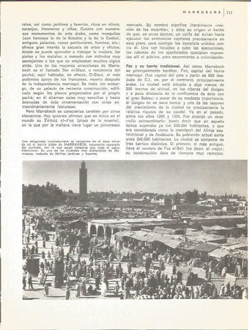 LAMINA V01587: Vistas del barrio arabe de Marrakech