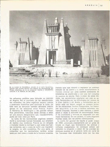 LAMINA V01599: Edificio en la ciudad de Ouargla, Argelia