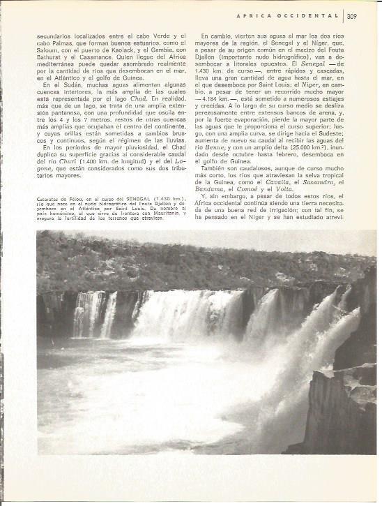 LAMINA V01657: Cataratas de Felou en el curso del Senegal