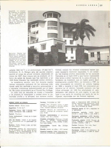 LAMINA V01669: Palacio del Gobierno en Freetown, Sierra Leona