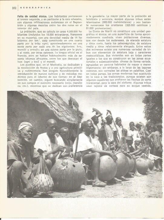 LAMINA V01674: Musicos de una tribu en Costa de Marfil
