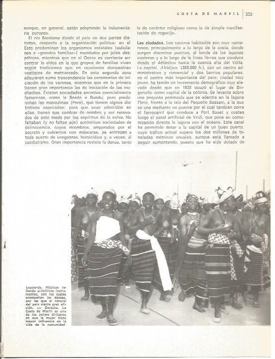LAMINA V01675: Mujeres de una tribu indigena en Costa de Marfil