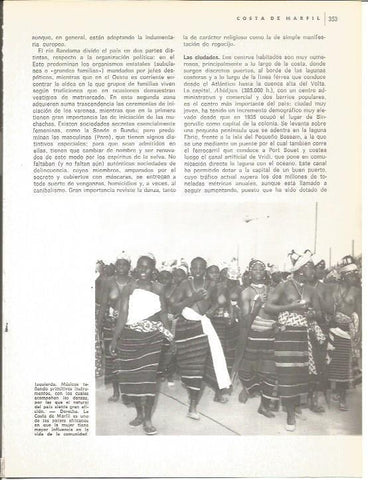 LAMINA V01675: Mujeres de una tribu indigena en Costa de Marfil