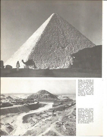 LAMINA V01633: Vistas Piramide de Keops y tumbas de los funcionarios o mastabas