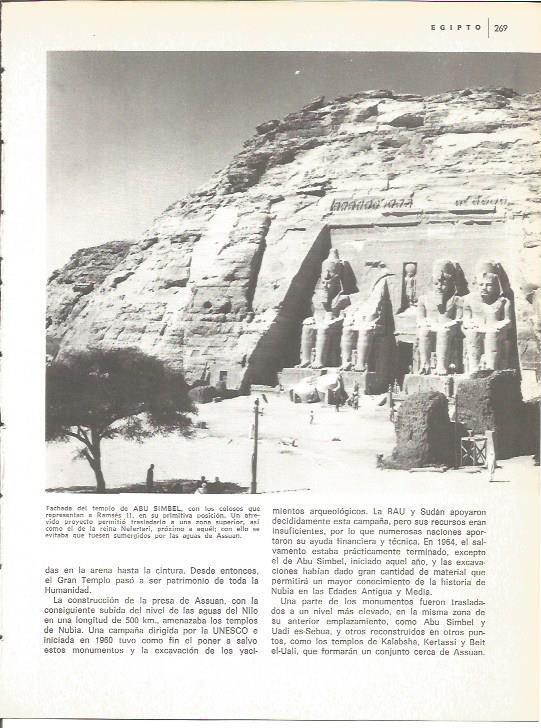 LAMINA V01641: Fachada del templo de Abu Simbel