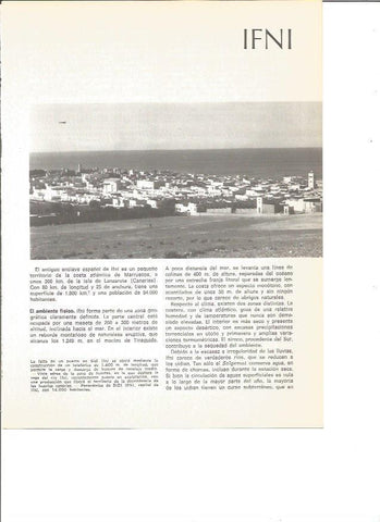 LAMINA V01651: Vistas de rio Ifni en Sidi Ifni, Marruecos